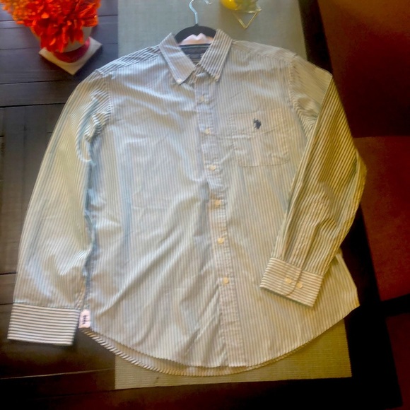 #10 👔 NWOT Long Sleeve Striped Button Down Shirt 👔 - Picture 12 of 17